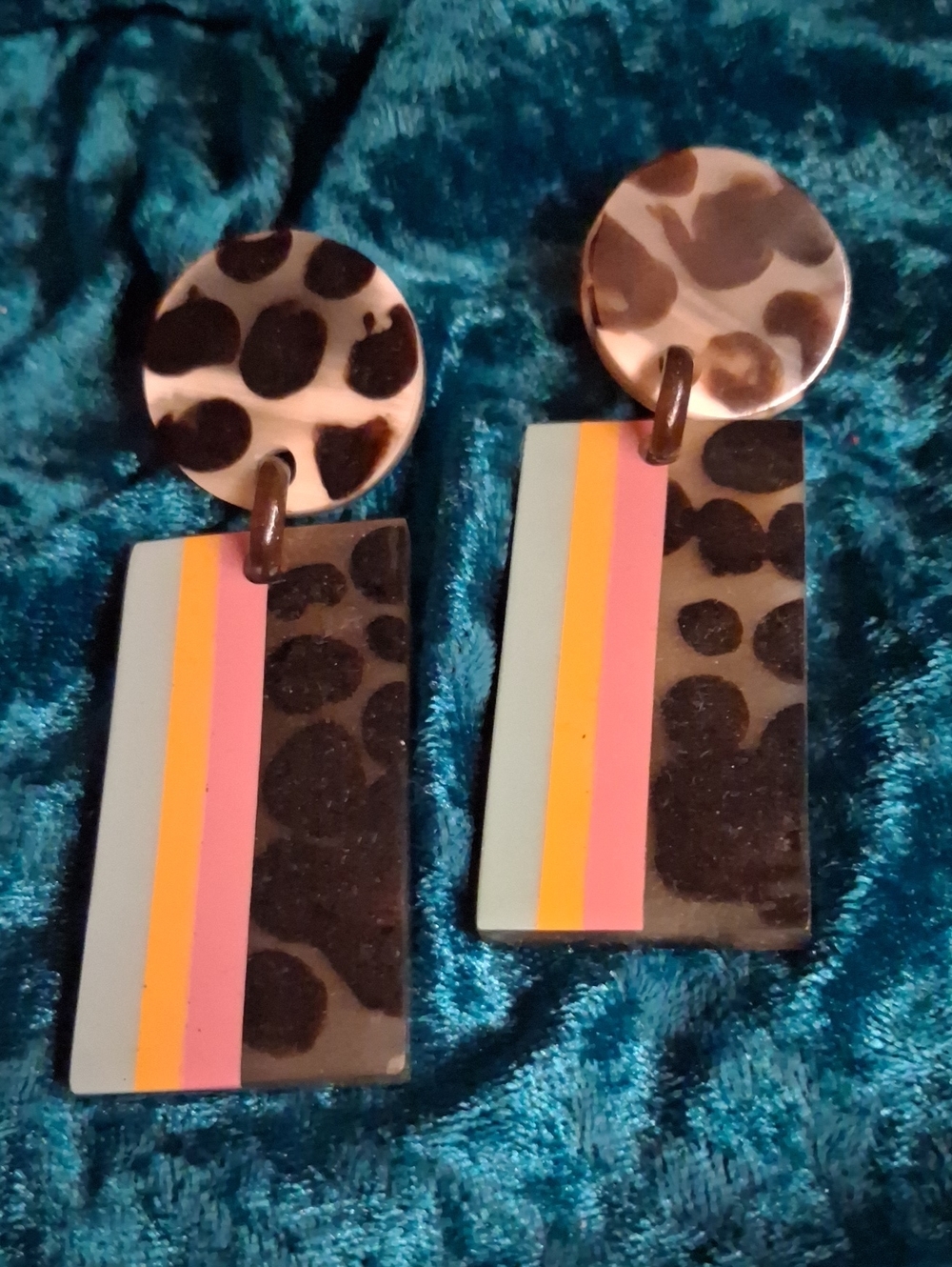 90s style dangle earrings